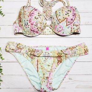 Byron Bay Paisley Ruched Bikini Bottoms VS